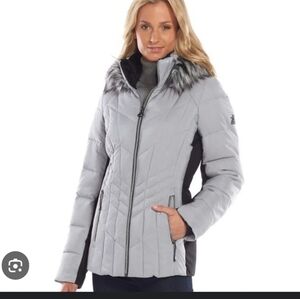  ZeroXposur Savannah Shimmer Quilted Puffer Jacket in gray